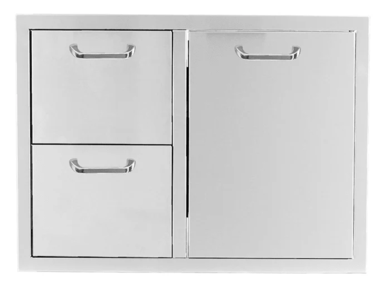 Big Sky 260 Series 32-Inch Double Drawer & Roll-Out Trash/Propane Bin On Right Combo