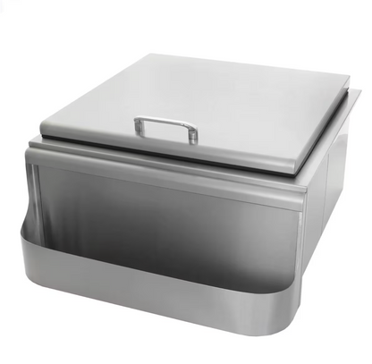 Big Sky 260 Series 25-Inch Slide-In Ice Bin Cooler With Speed Rail & Condiment Holder