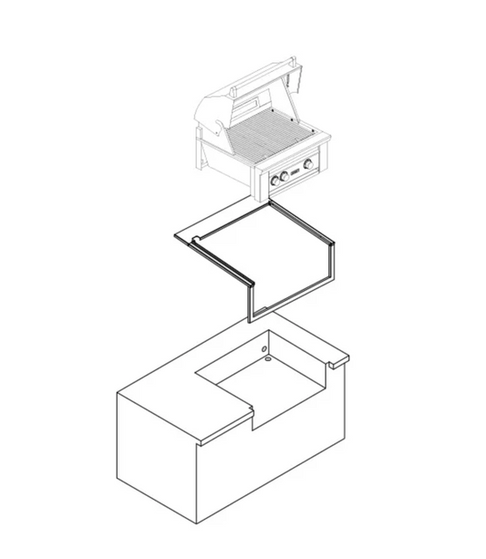 Sedona  42" Grill Island Adapter Kit