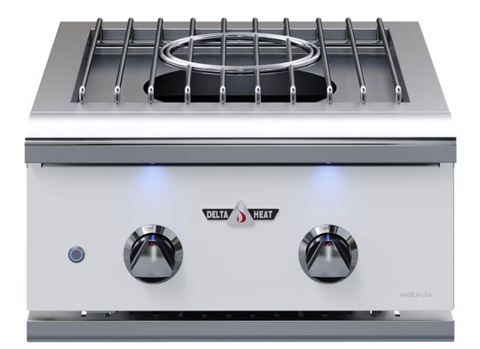 Delta Heat 22" Power Burner, White Control Panel (LP/NG)