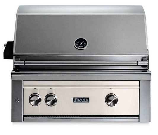 Lynx 30" Built-In Grill w/ Rotisserie - Glacier