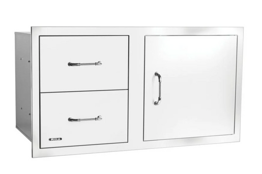 Bull 30" S/S Single Storage Door w/ 2 Drawer Combo w/ Reveal (Replaces SKU 25876)