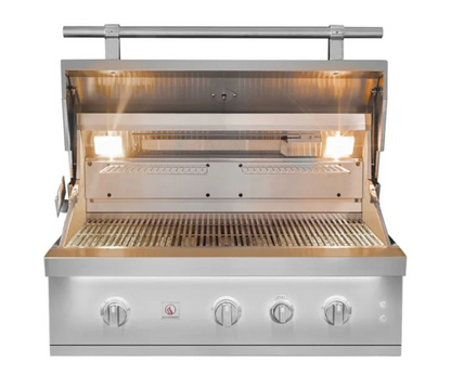 Summerset 36" Quest Grill - NG, 3 Burner, Rear Burner, 2 pcs Warming Rack