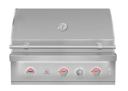 Summerset 36" Quest Grill - NG, 3 Burner, Rear Burner, 2 pcs Warming Rack