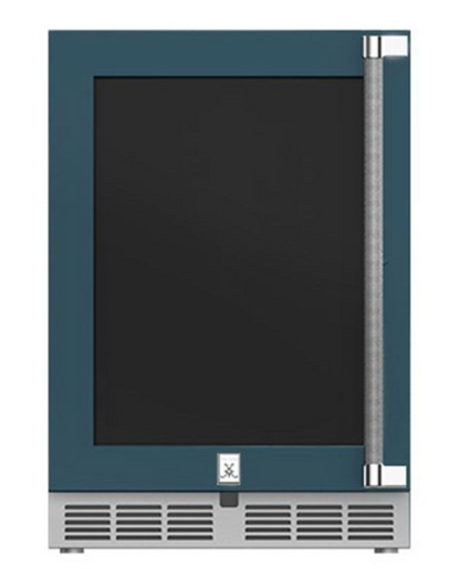 Hestan 24" Refrigerator, Glass Door, with Lock, Left Hinged COLOR