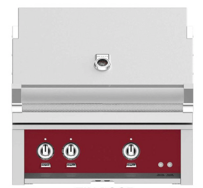 Hestan 30" Grill, Built-in, (2) Trellis, Rotisserie- NG COLOR