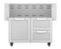 Hestan 36" Double Drawer and Door Cart