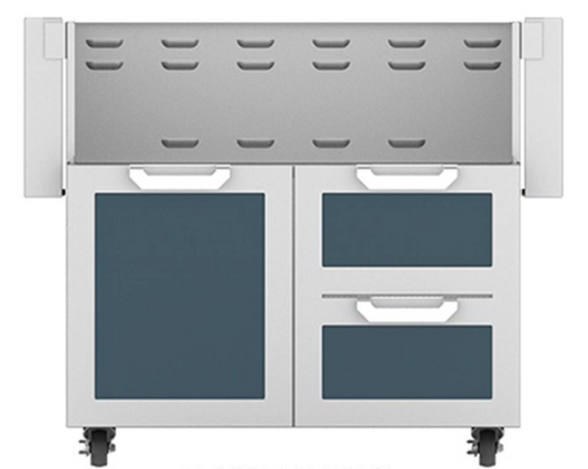 Hestan 36" Double Drawer and Door Cart-COLOR