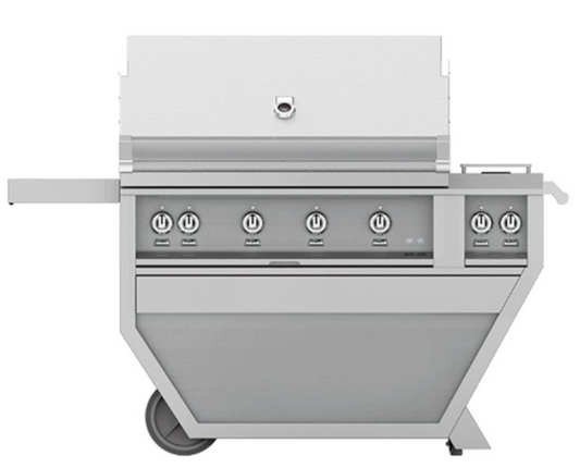 Hestan 36" Grill, (3) Sear, Rotisserie, Deluxe Cart LP
