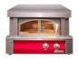 Alfresco 30" Pizza Oven For Countertop Mounting - Carmine Red-Gloss