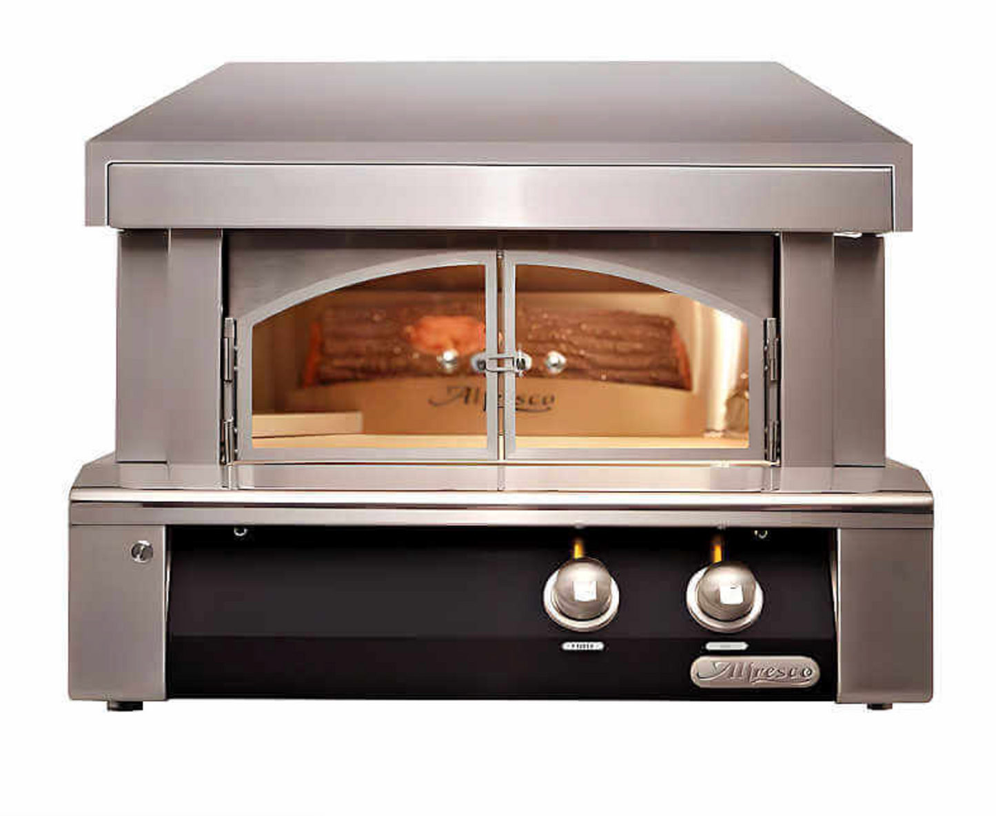 Alfresco 30" Pizza Oven For Countertop Mounting - Jet Black-Gloss