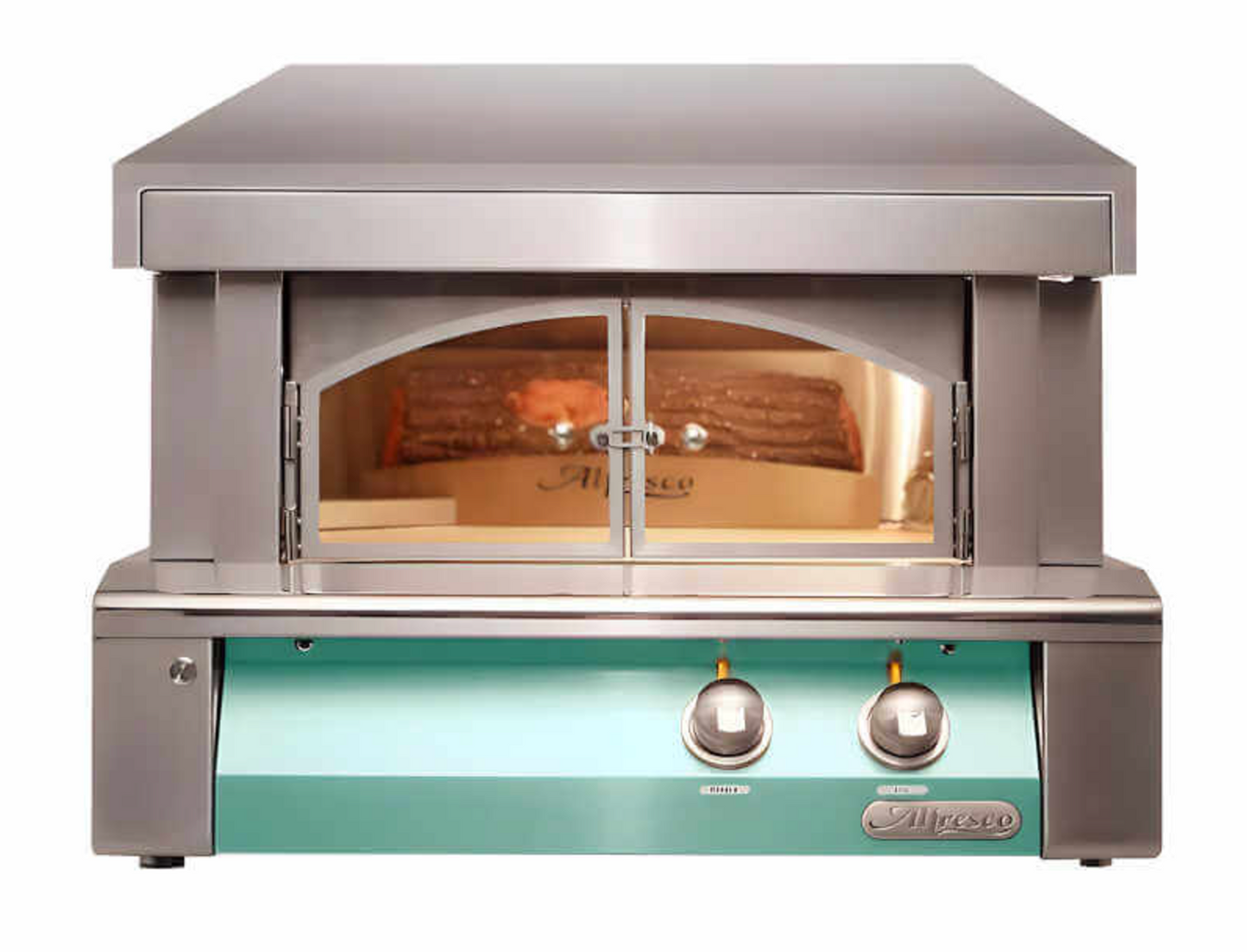 Alfresco 30" Pizza Oven For Built-In Installations - Light Green-Gloss