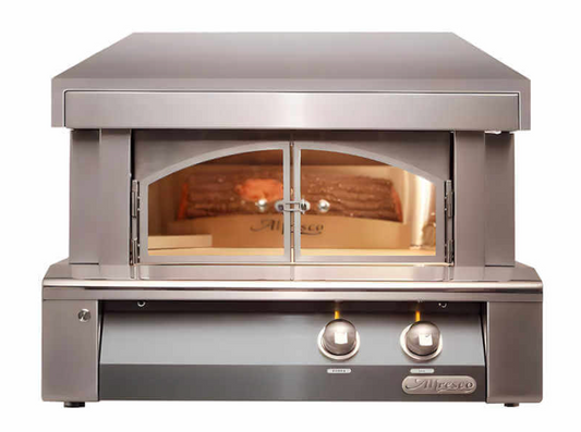 Alfresco 30" Pizza Oven For Built-In Installations - Signal Grey-Gloss