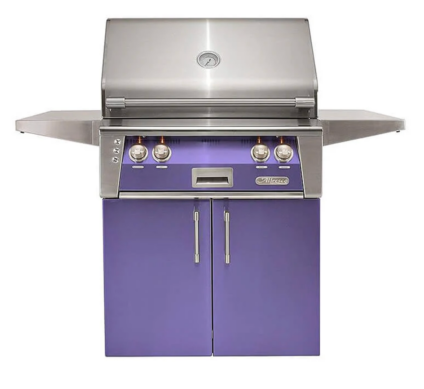 Alfresco 30" Standard Grill On Cart - Blue Lilac-Gloss