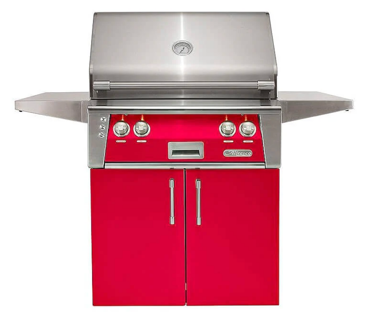 Alfresco 30" Standard Grill On Cart - Raspberry Red-Gloss