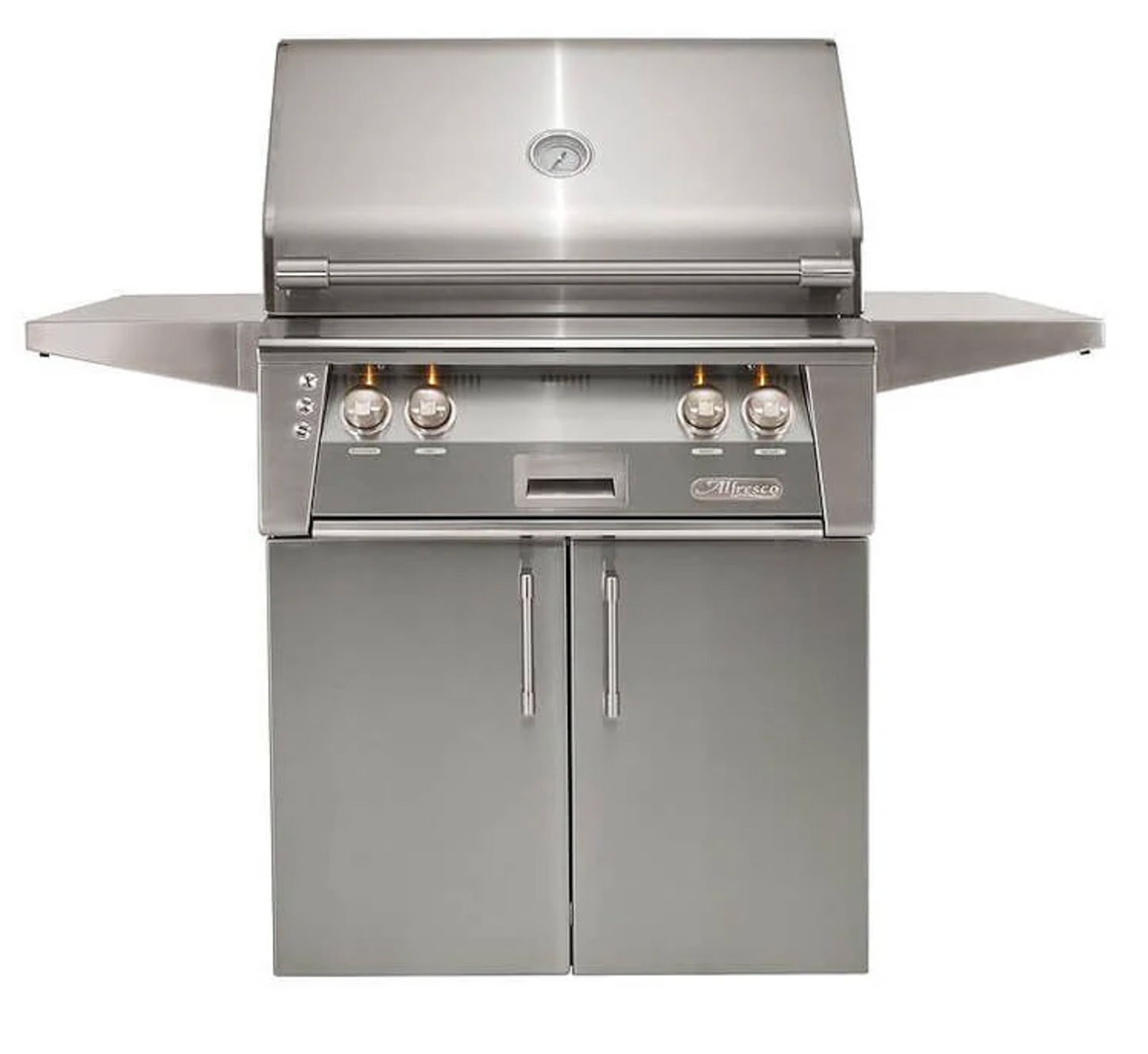 Alfresco 30" Standard Grill On Cart - Signal Grey-Gloss