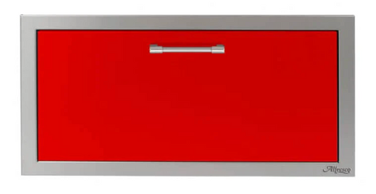 Alfresco 30" Versa Power Accessory Drawer - Carmine Red-Gloss