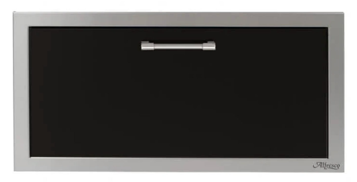 Alfresco 30" Versa Power Accessory Drawer - Jet Black-Gloss