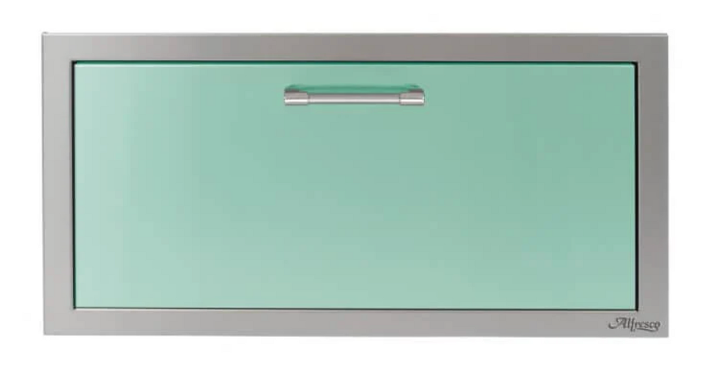 Alfresco 30" Versa Power Accessory Drawer - Light Green-Gloss