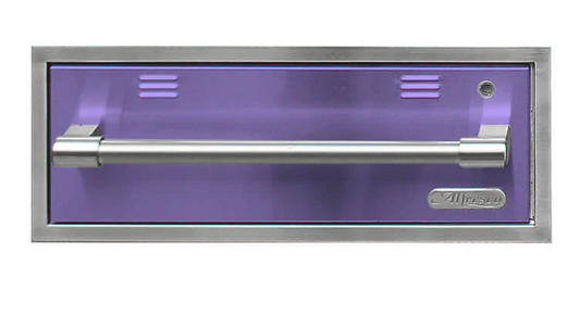 Alfresco 30" Warming Drawer - 110 Vac Powered - Blue Lilac-Gloss