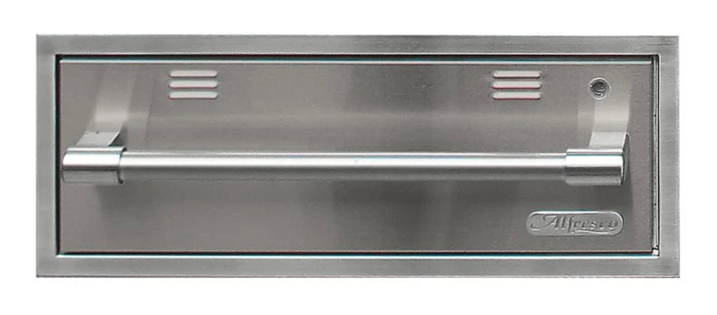 Alfresco 30" Warming Drawer - 110 Vac Powered - Signal Grey-Gloss