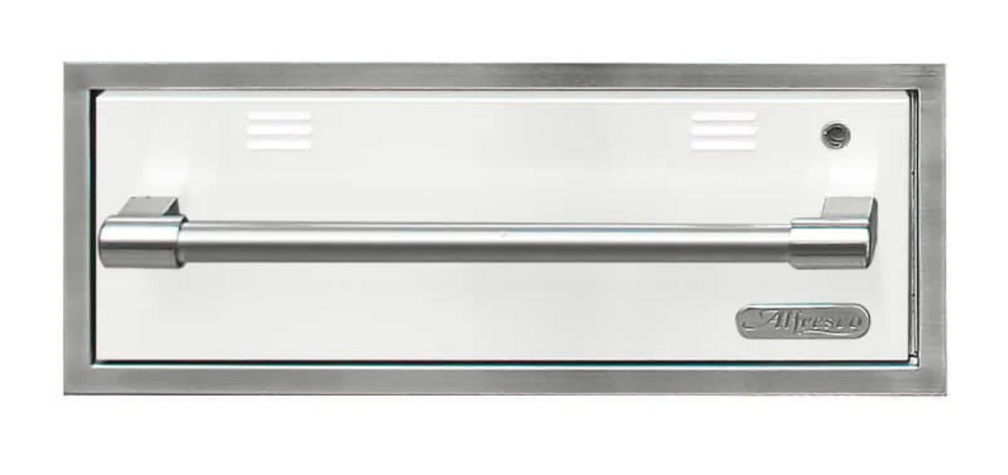 Alfresco 30" Warming Drawer - 110 Vac Powered - Signal White-Matte