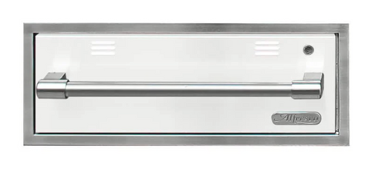 Alfresco 30" Warming Drawer - 110 Vac Powered - Signal White-Matte