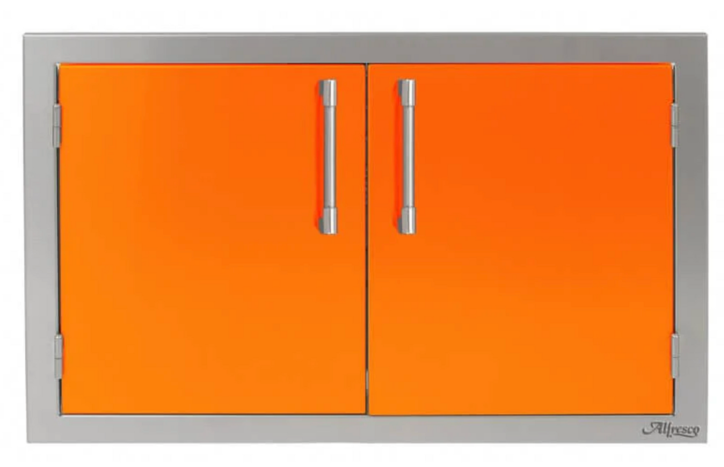 Alfresco 36" Double Access Door - Luminous Orange-Gloss