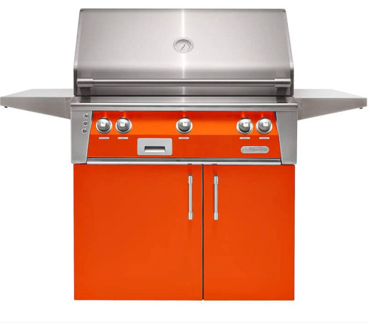 Alfresco 36" Sear Zone Grill Cart - Luminous Orange-Gloss