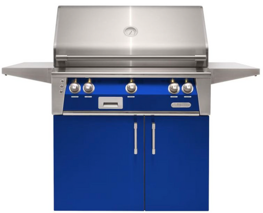 Alfresco 36" Standard Grill w/ Cart - Ultramarine Blue-Gloss