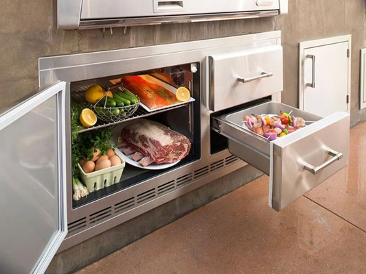 Alfresco 42" Built-In Under Grill Refrigerator