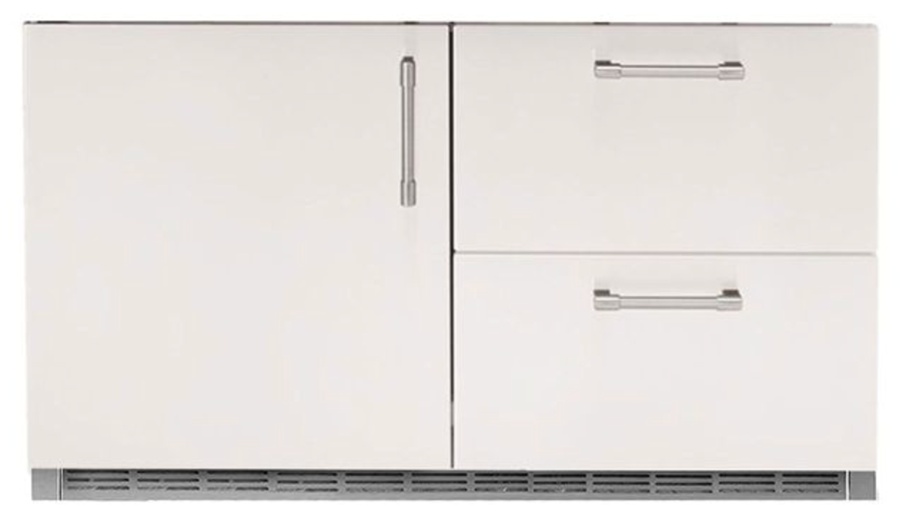 Alfresco 42" Built-In Under Grill Refrigerator - Signal White-Matte