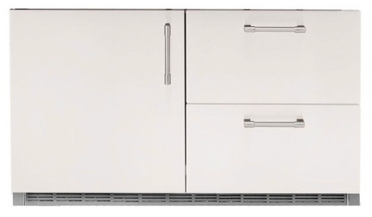 Alfresco 42" Built-In Under Grill Refrigerator - Signal White-Matte