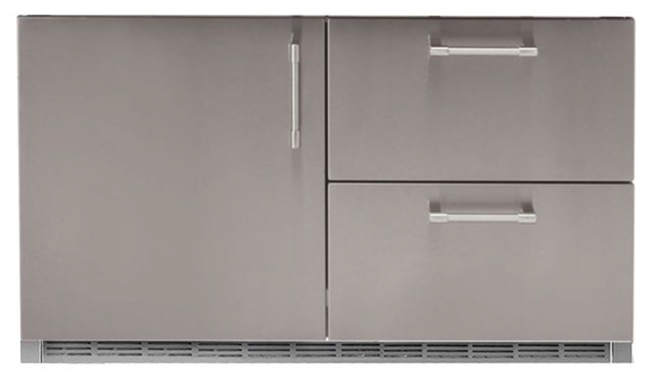 Alfresco 42" Built-In Under Grill Refrigerator - Signal Grey-Gloss