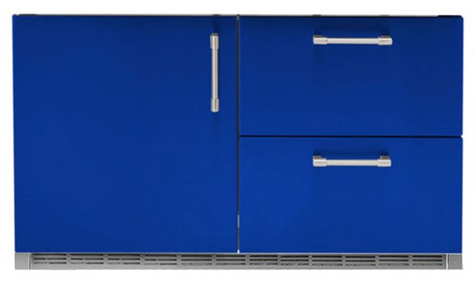 Alfresco 42" Built-In Under Grill Refrigerator - Ultramarine Blue-Gloss