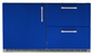 Alfresco 42" Built-In Under Grill Refrigerator - Ultramarine Blue-Gloss