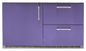 Alfresco 42" Built-In Under Grill Refrigerator - Blue Lilac-Gloss