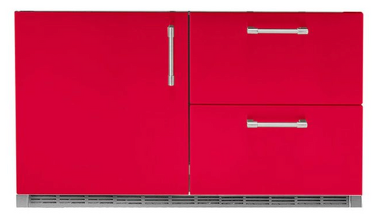 Alfresco 42" Built-In Under Grill Refrigerator - Raspberry Red-Gloss