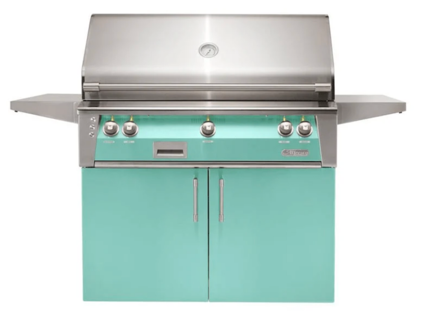 Alfresco 42" Sear Zone Grill w/ Cart - Light Green-Gloss