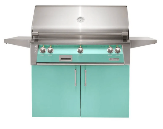 Alfresco 42" Sear Zone Grill w/ Cart - Light Green-Gloss