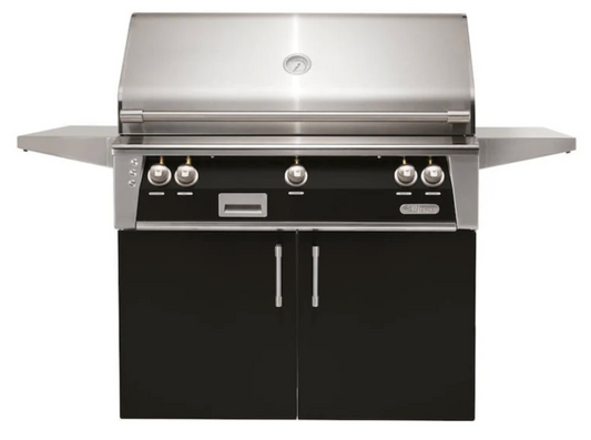 Alfresco 42" Sear Zone Grill w/ Cart - Jet Black-Gloss