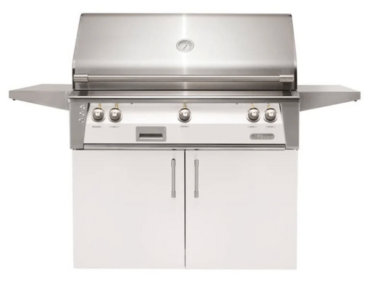 Alfresco 42" Sear Zone Grill w/ Cart - Signal White-Gloss