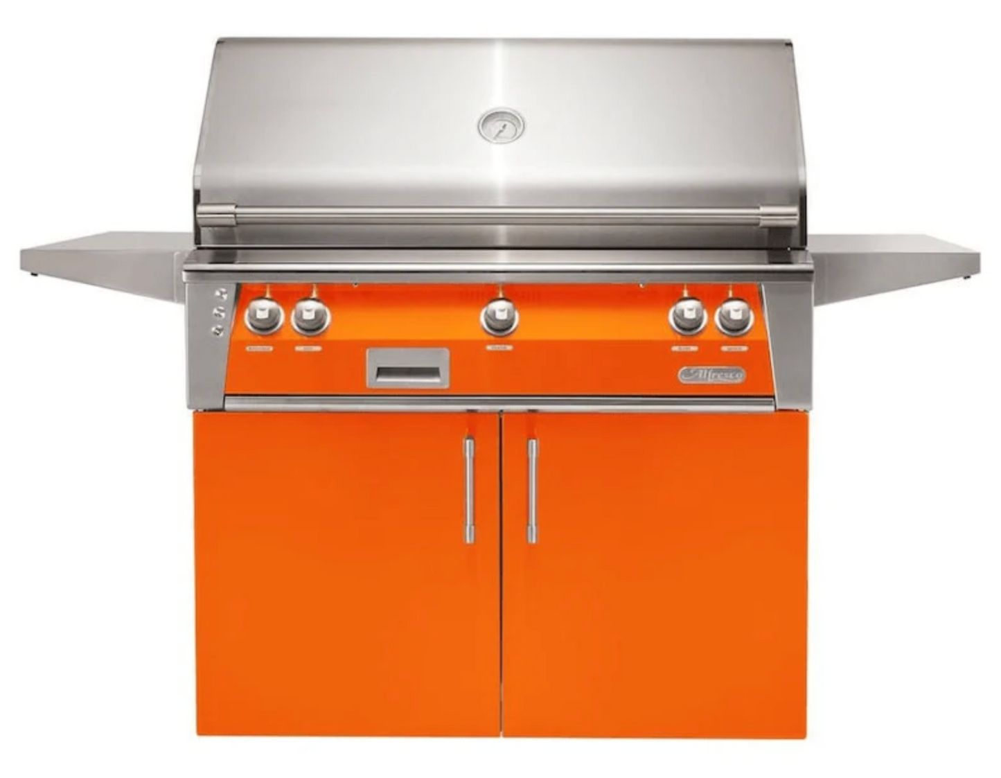 Alfresco 42" Sear Zone Grill w/ Cart - Luminous Orange-Gloss