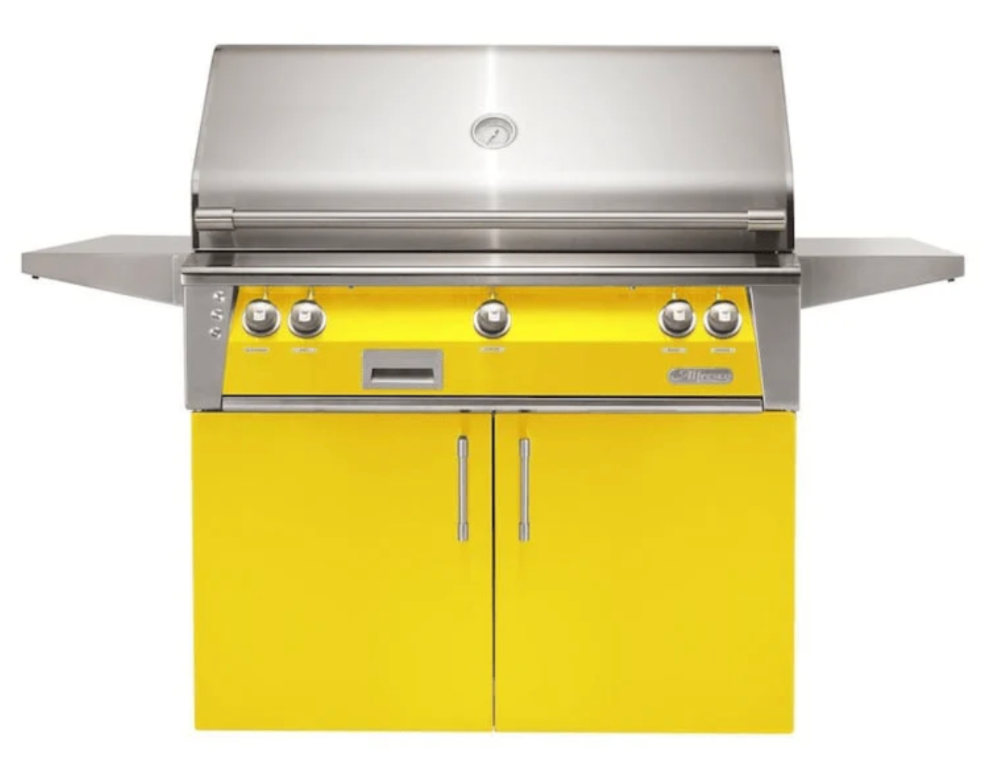 Alfresco 42" Sear Zone Grill w/ Cart - Traffic Yellow-Gloss