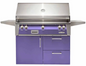 Alfresco 42" Sear Zone Grill w/ Cart Deluxe - Blue Lilac-Gloss