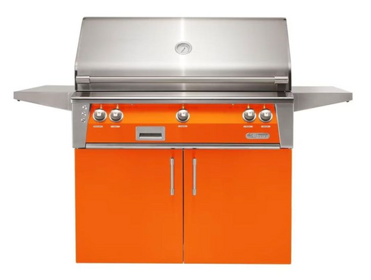 Alfresco 42" Standard Grill w/ Cart - Luminous Orange-Gloss