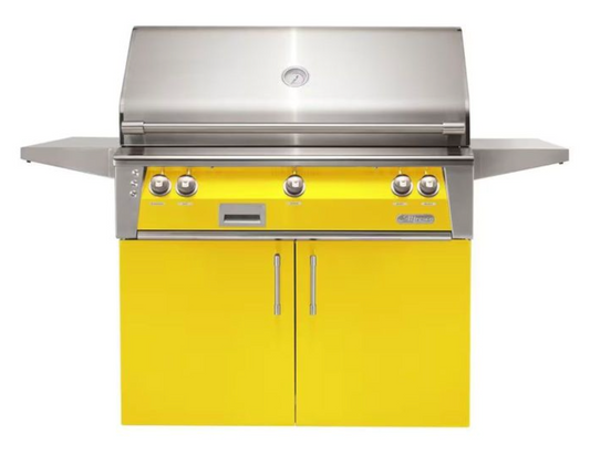 Alfresco 42" Standard Grill w/ Cart - Traffic Yellow-Gloss