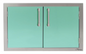 Alfresco 42" Double Access Door - Light Green-Gloss