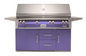 Alfresco 56" Sear Zone Grill On Refrigerated Base - Blue Lilac-Gloss