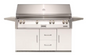 Alfresco 56" Sear Zone Grill On Refrigerated Base - Signal White-Gloss